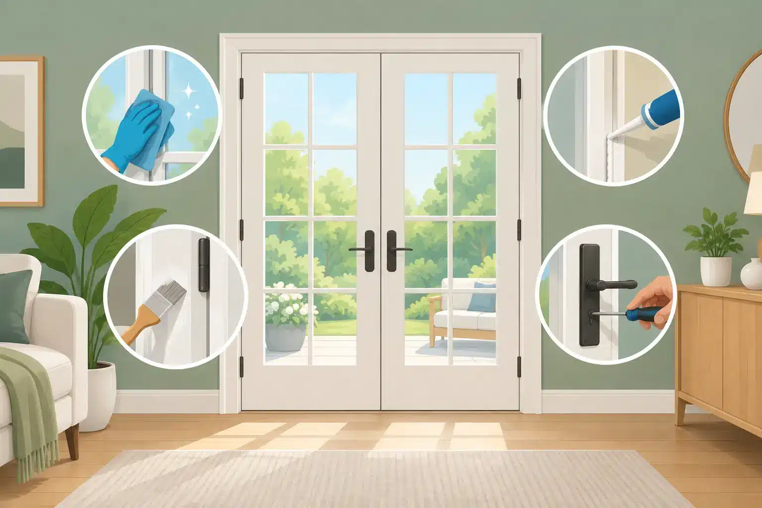Top Treatments for French Doors at Home Top Treatments for French Doors at Home