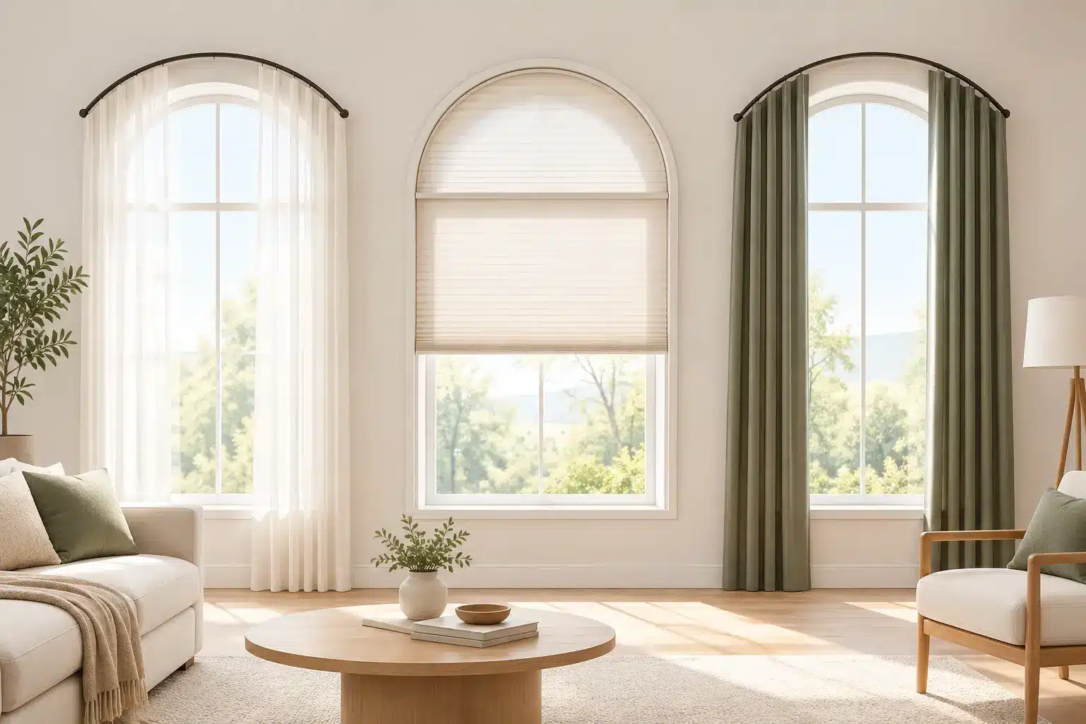 How to Cover Arched Windows Without Losing Light How to Cover Arched Windows Without Losing Light