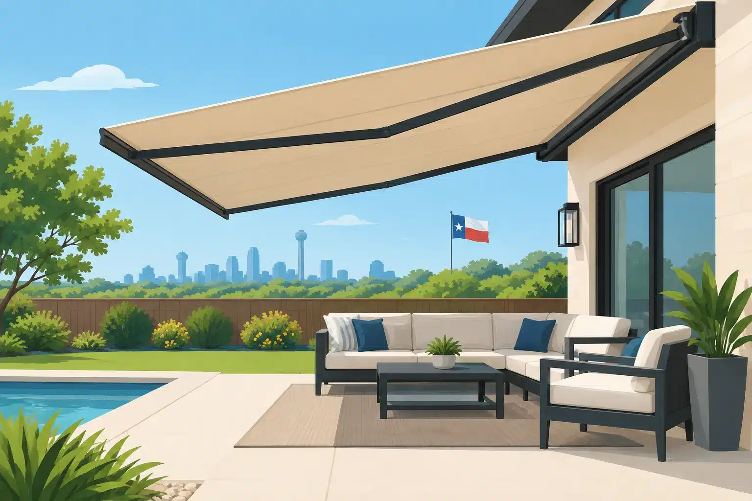 Outdoor Awning Installation for Texas Patios